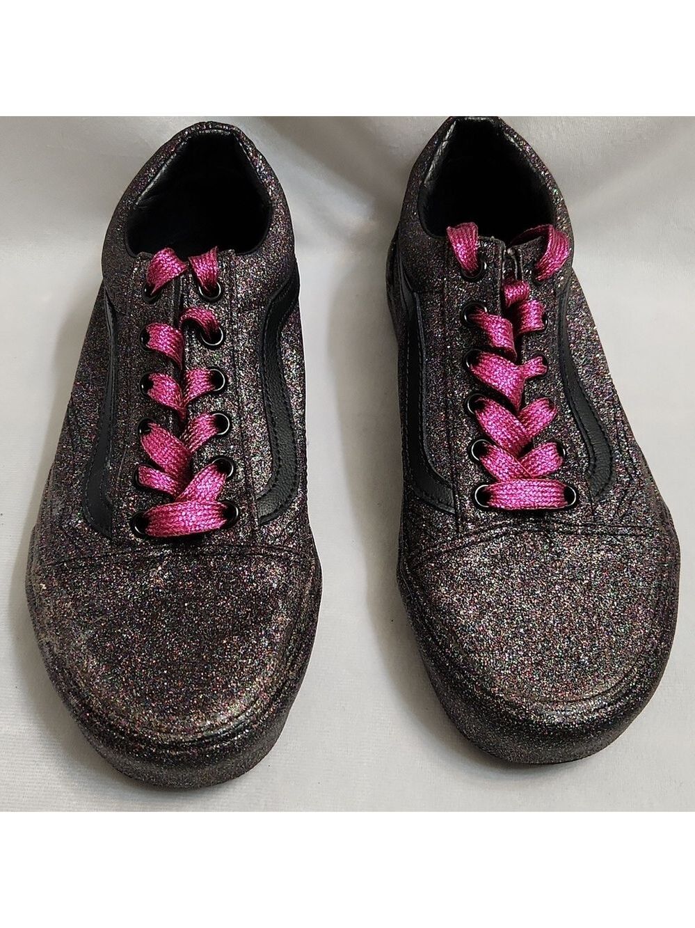 Vans Rainbow Glitter Sneakers (Unisex M Size 5.5, W Size 7)